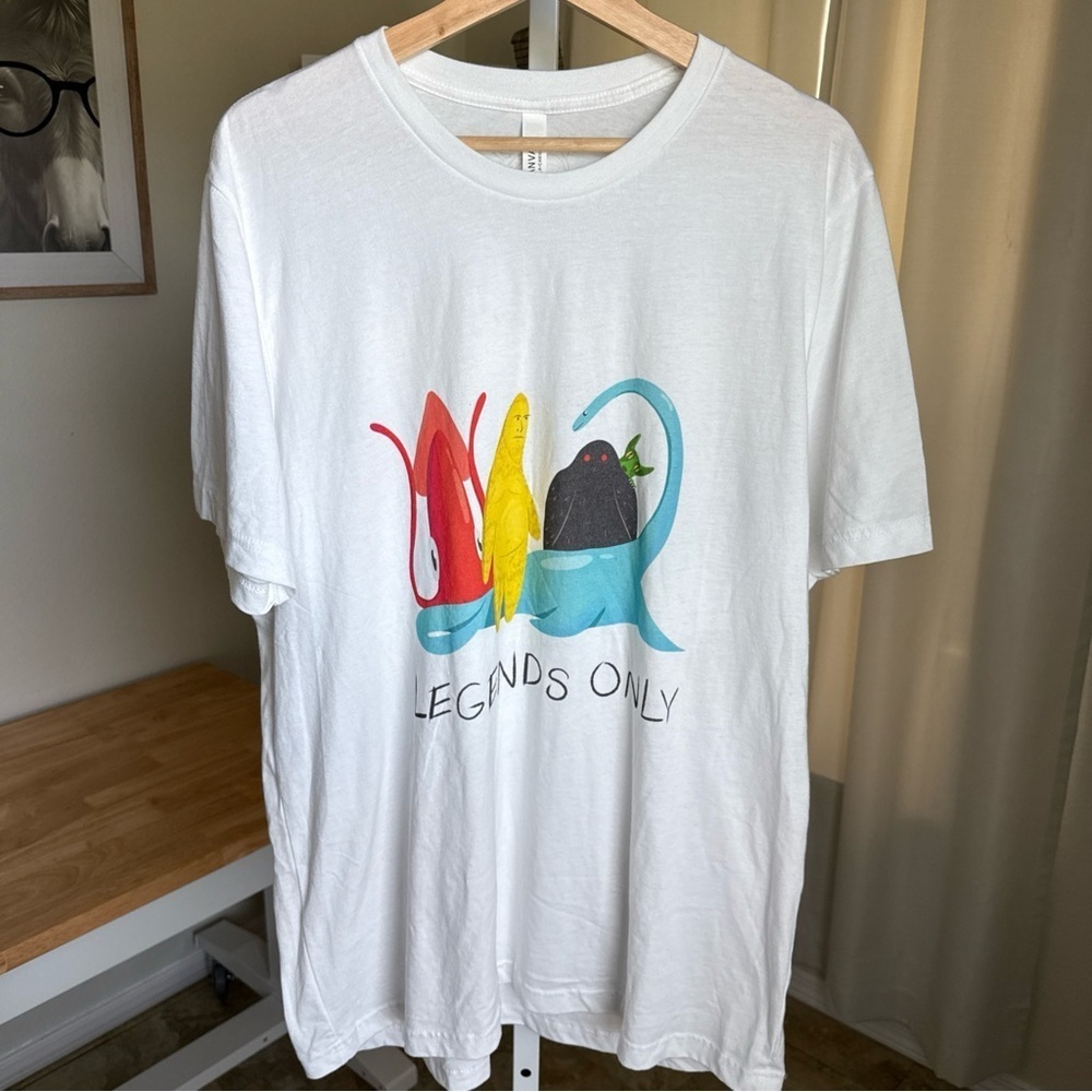 Legends Only Hola Papi Shop Unisex 100% Cotton White T Shirt Size XL